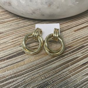 Gold hoop earrings